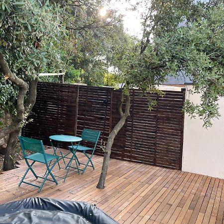 Studio indépendant - Terrasse, jaccuzi, et piscine Restinclieres Exterior foto